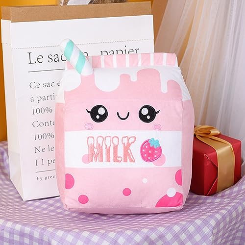 Cute Strawberry Milk Plushie Pillow - Kawaii Toy