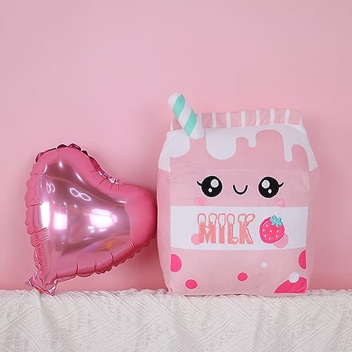 Cute Strawberry Milk Plushie Pillow - Kawaii Toy