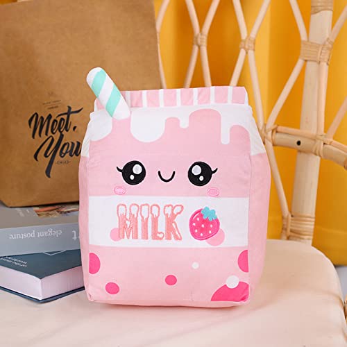 Cute Strawberry Milk Plushie Pillow - Kawaii Toy