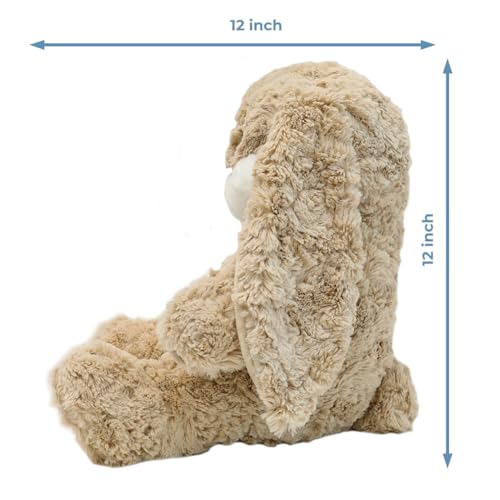 Kawaii Angry Lop Rabbit Plush Toy - Brown Bunny