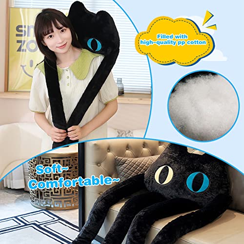 Kawaii Long Cat Plush Pillow - 39" Soft Toy