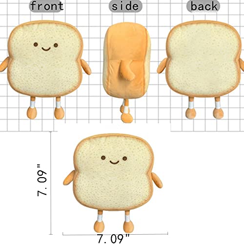 Kawaii Toast Bread Plush Pillow Toy