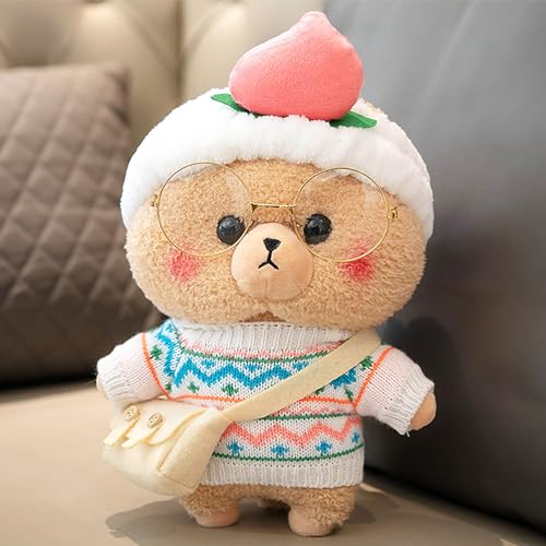 MOMIU Adorable Bear Plushie with Kawaii Accessories