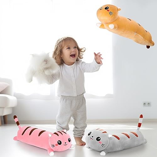 50" Cute Long Cat Kawaii Plush Pillow