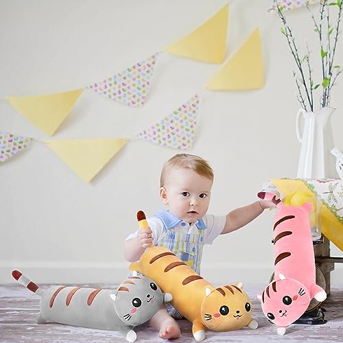 50" Cute Long Cat Kawaii Plush Pillow