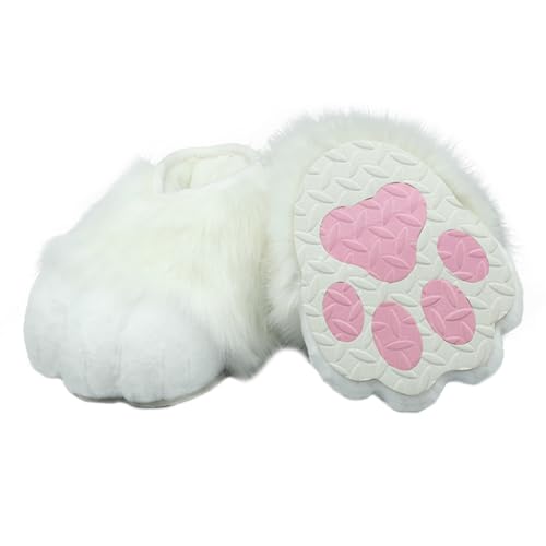 Kawaii Faux Animal Paw Slippers for Cosplay