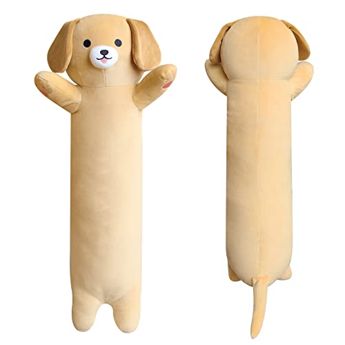 Kawaii Long Labrador Dog Plush Pillow 26”