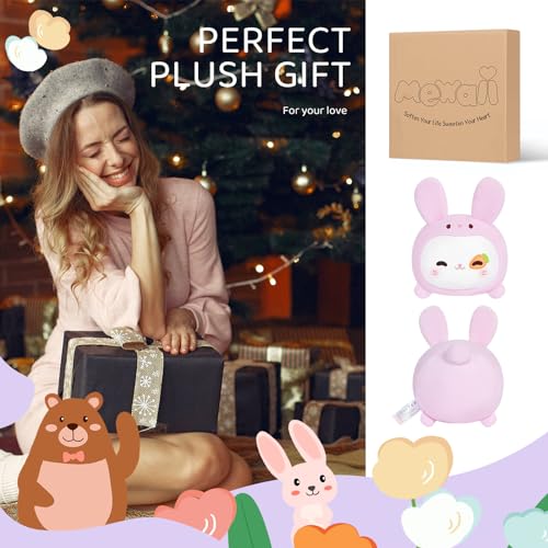 Cute Bunny Plush Pillow - Kawaii Stuffed Toy