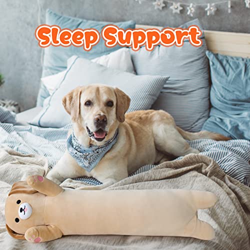 Kawaii Long Labrador Dog Plush Pillow 26”