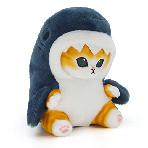 CNAANA Kawaii Shark Cat Plush Toy - 20cm