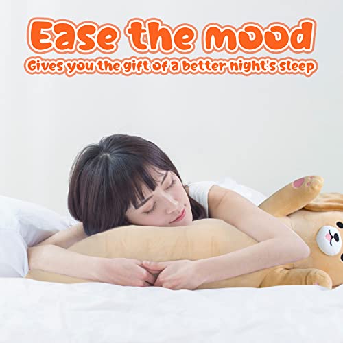 Kawaii Long Labrador Dog Plush Pillow 26”