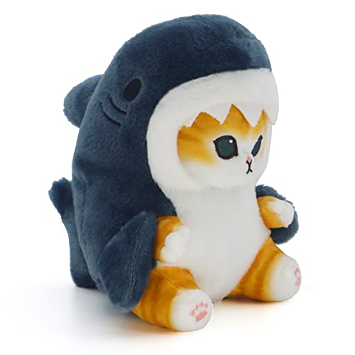 CNAANA Kawaii Shark Cat Plush Toy - 20cm