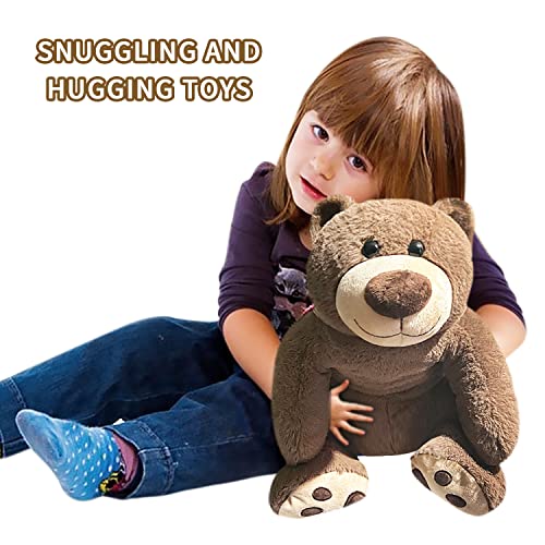 Kawaii 24" Weighted Brown Bear Plush Toy