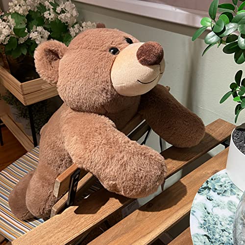 Kawaii 24" Weighted Brown Bear Plush Toy