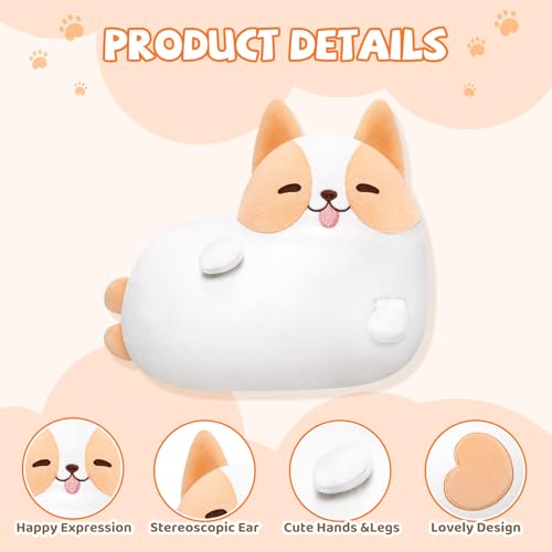 Kawaii Corgi Heart Pillow Plush Stuffed Toy