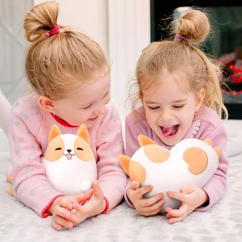 Kawaii Corgi Heart Pillow Plush Stuffed Toy