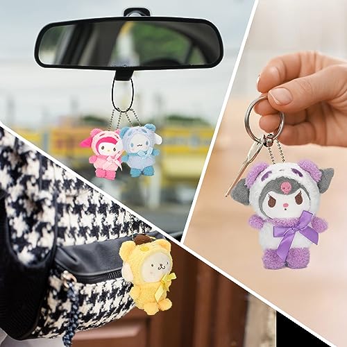 6-Piece Kawaii Kitty Anime Plush Set