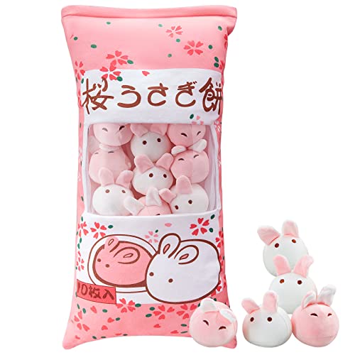 Adorable Kawaii Bunny Plush Pillow for Kids