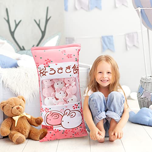 Adorable Kawaii Bunny Plush Pillow for Kids