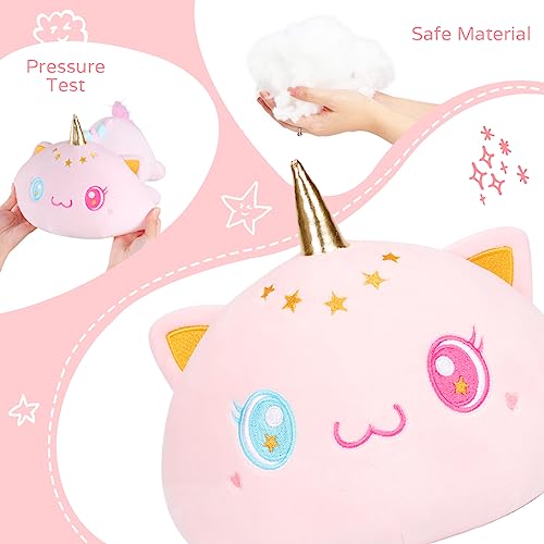 Cute Caticorn Cat Plush Pillow - Kawaii Gift