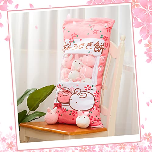 Adorable Kawaii Bunny Plush Pillow for Kids