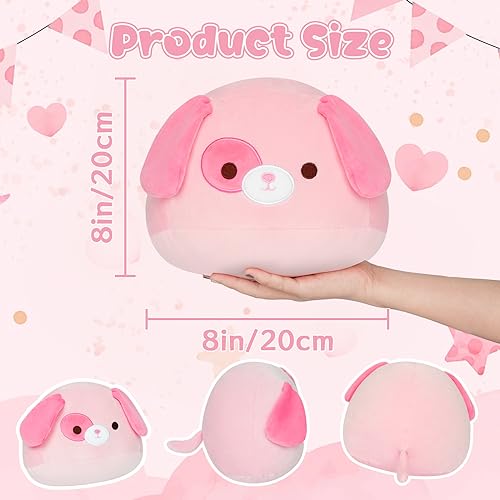 Cute Pink Kawaii Dog Plush Pillow Toy