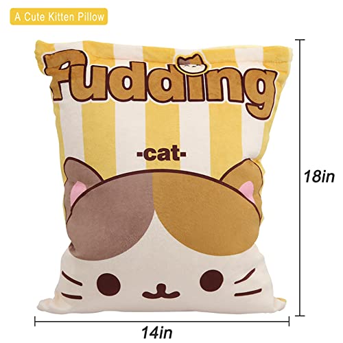 Adorable Kawaii Kitten Plush Pillow Toy