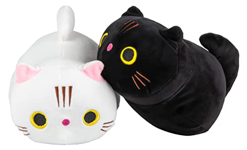 Kawaii 8-Inch Cat Plushies Set - Cuddly Decor