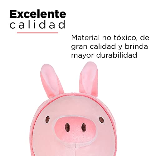 Kawaii Piglet Plush Toy with Rabbit Hoodie