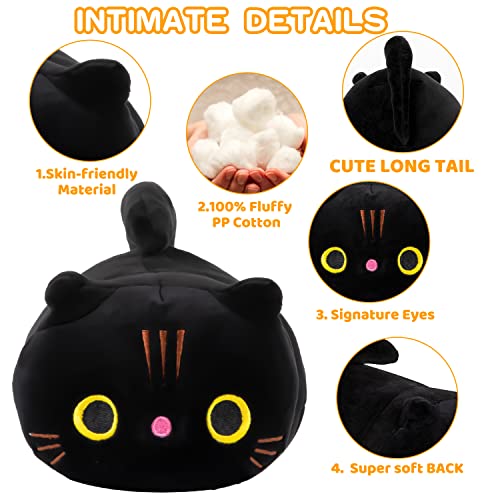 Kawaii 8-Inch Cat Plushies Set - Cuddly Decor