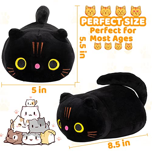Kawaii 8-Inch Cat Plushies Set - Cuddly Decor