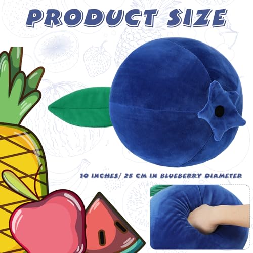 Kawaii Blueberry Plush Pillow Toy for Kids