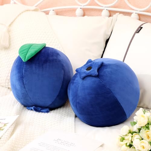 Kawaii Blueberry Plush Pillow Toy for Kids