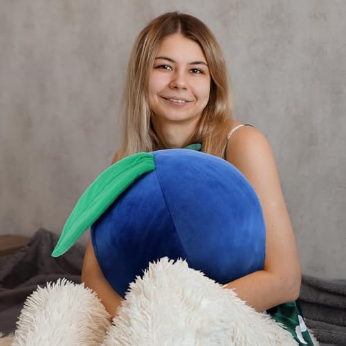 Kawaii Blueberry Plush Pillow Toy for Kids