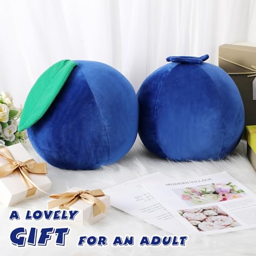 Kawaii Blueberry Plush Pillow Toy for Kids