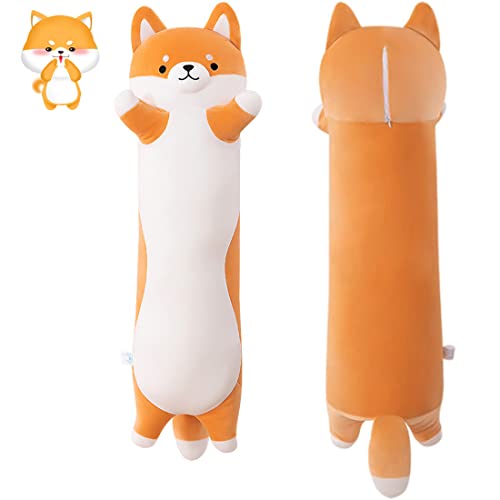 Adorable Long Shiba Inu Plush Pillow Toy
