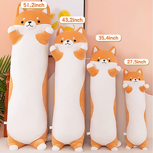 Adorable Long Shiba Inu Plush Pillow Toy