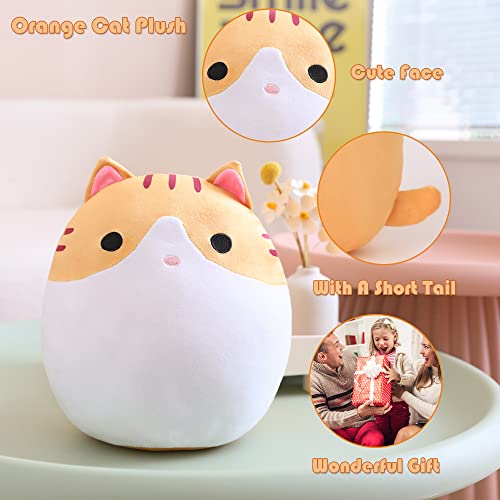 Kawaii Fluffy Cat Plush Pillow Toy for Kids