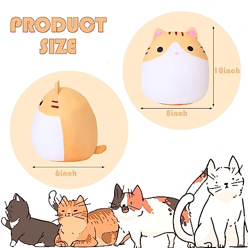 Kawaii Fluffy Cat Plush Pillow Toy for Kids