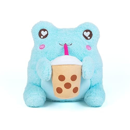 Boba Sippin' Kawaii Frog Plush Toy - 6 Inches