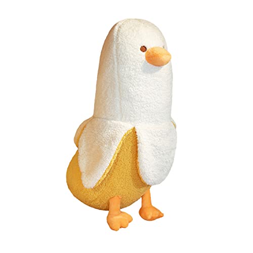 Kawaii Peach Cat & Banana Duck Plush Toy