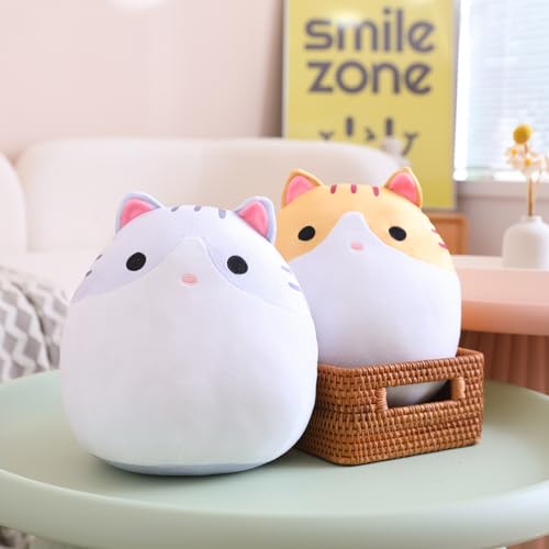 Kawaii Fluffy Cat Plush Pillow Toy for Kids