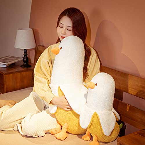 Kawaii Peach Cat & Banana Duck Plush Toy