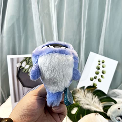 Kawaii Marine Animal Plush Keychain - Whale & Penguin