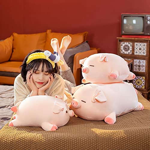 Adorable 15.7" Kawaii Pig Plush Hugging Pillow