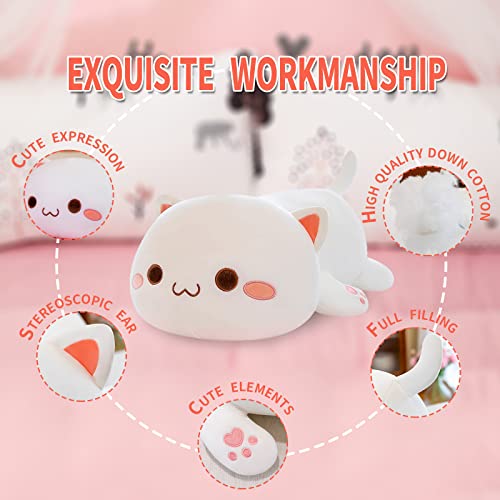 Kawaii Cat Plush Pillow Toy for Kids