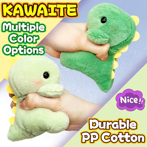 Kawaii Mini Fat Dinosaur Plush Keychain Toy