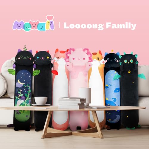Cute 44” Pink Axolotl Plush Body Pillow