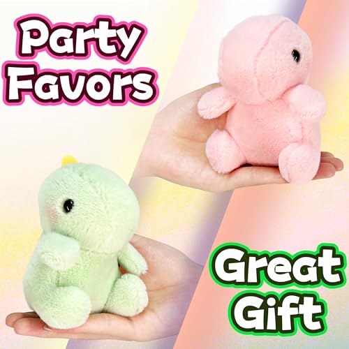 Kawaii Mini Fat Dinosaur Plush Keychain Toy