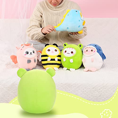 AIXINI Cute Cat Frog Plushie - 8" Kawaii Toy